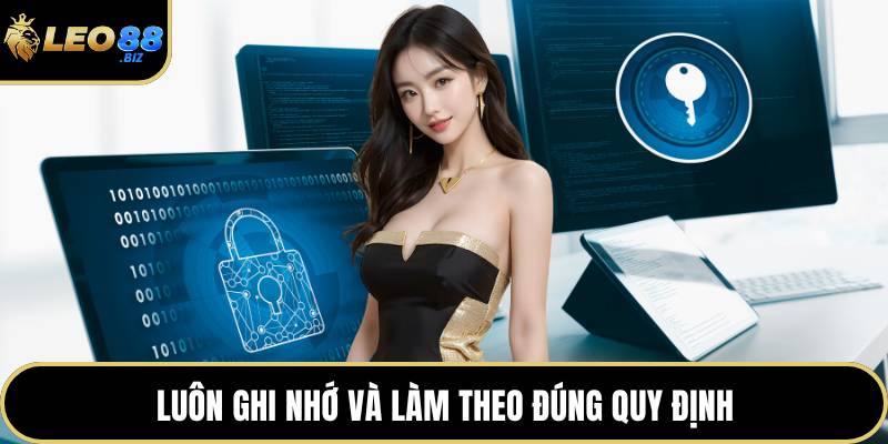 Luôn ghi nhớ và làm theo đúng quy định